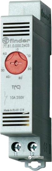 

Термостат щитовий Finder 1NC 10A -20 - + 40 °C нагрівання