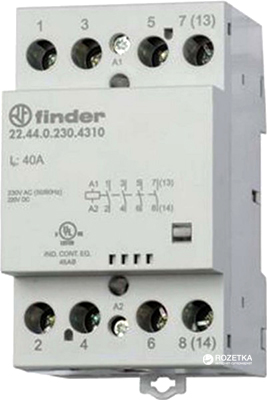 

Контактор Finder 4NO 40A 220-240 В