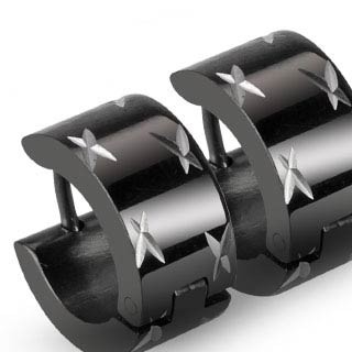 

Серьги кольца из стали Spikes SE2123 8044