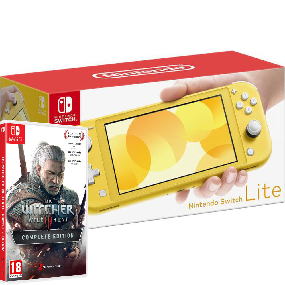 

Игровая консоль Nintendo Switch Lite Yellow Bundle (игра Witcher 3 Complete Edition)