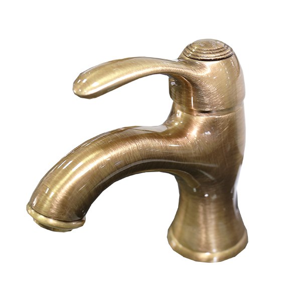 

Смеситель для умывальника Santan JAFAR 47ZZ5221 old bronze с донным клапаном