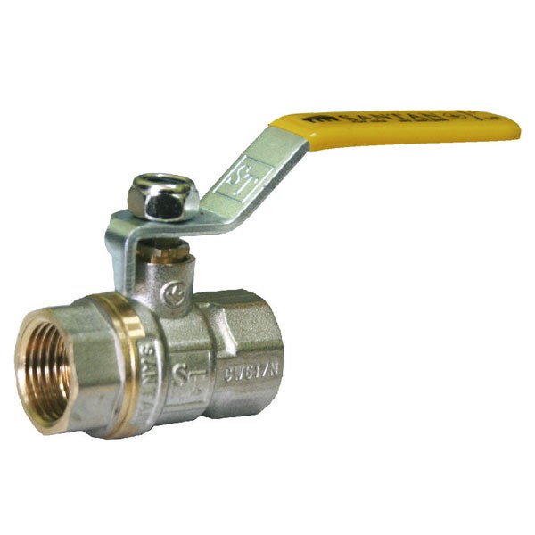 

Кран шаровый для газа SANTAN Professional 600, 1 1/4" внутренний -внутренний, желтая ручка