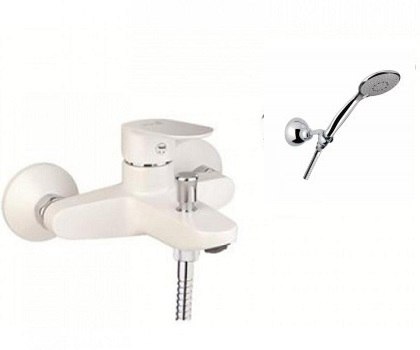

Смеситель для ванны Santan KEVON CHIC 81WX8150 White с душевым гарнитуром