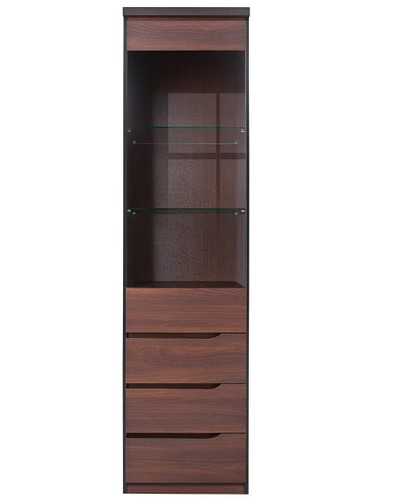 

Витрина BRW Джули REG1W3SP с подсветкой Акация мали бронз