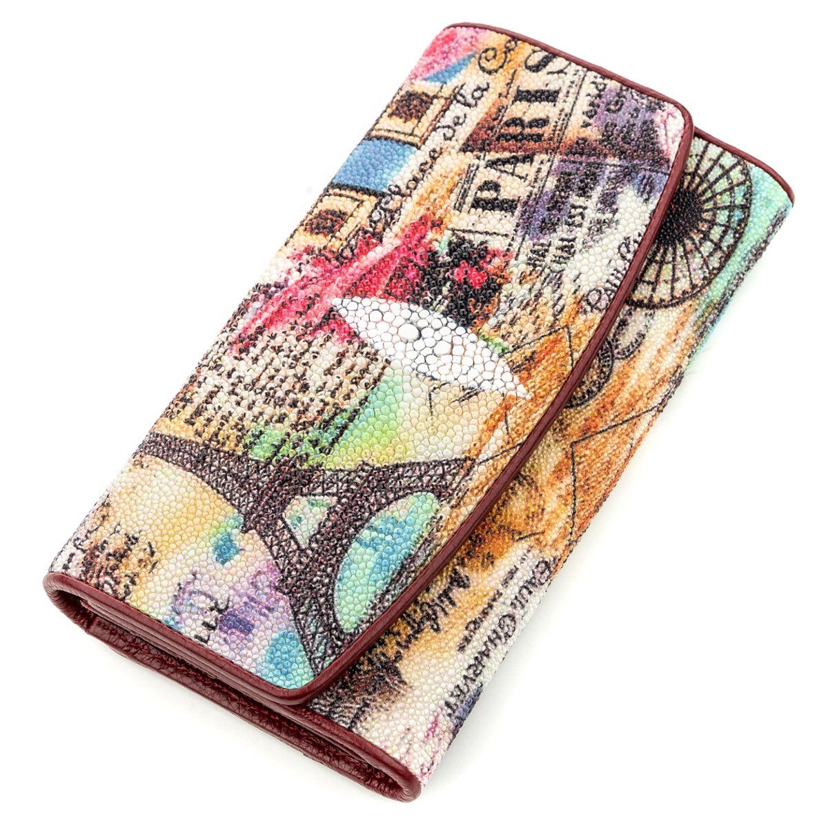 

Кошелек женский STINGRAY LEATHER 18632 из натуральной кожи морского ската Разноцветный
