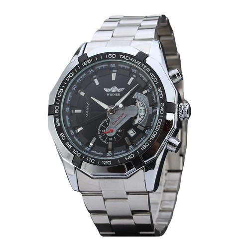 

Часы мужские наручные Winner Silver-Black ABR-1099-0041
