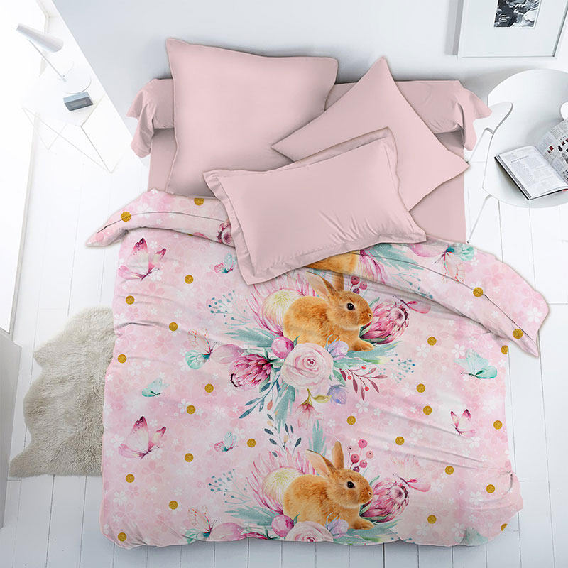 

Набор постельного белья CottonTwill 145х215 см Розовый