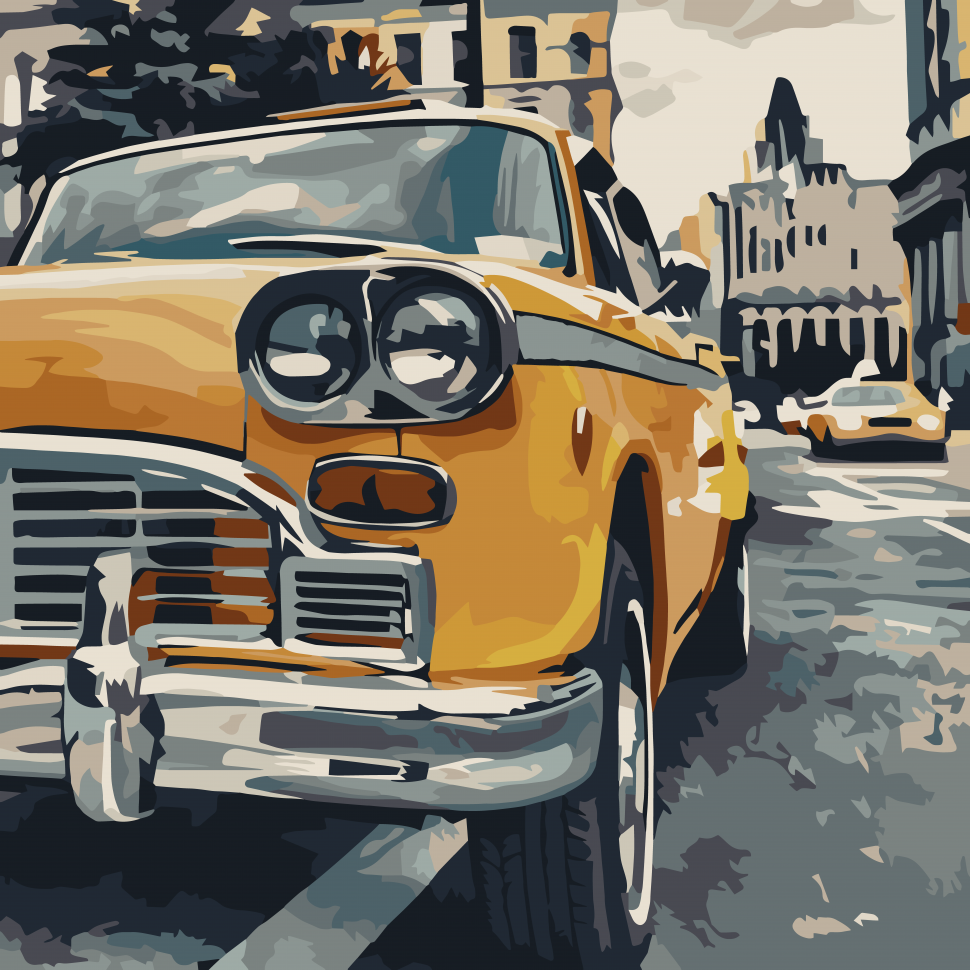 

Картина по номерам ArtCraft "Особенное такси" 40x40 см (10518-АС)
