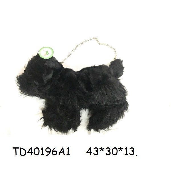 

Сумка Собачка черная волосата TD40196A1