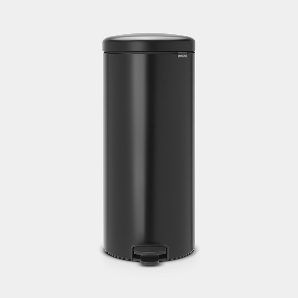 

Мусорный бак с педалью 30л Черный матовый Brabantia 114540