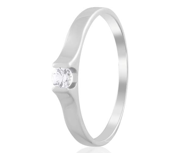 

Кольцо в белом золоте с камнем SWAROVSKI Zirconia, КД4198/1SW, 17.5 размер