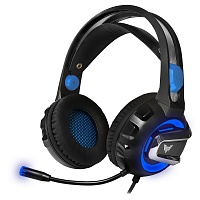 

Наушники Crown CMGH-3101 Black/Blue USB с микрофоном, LED-подсветка