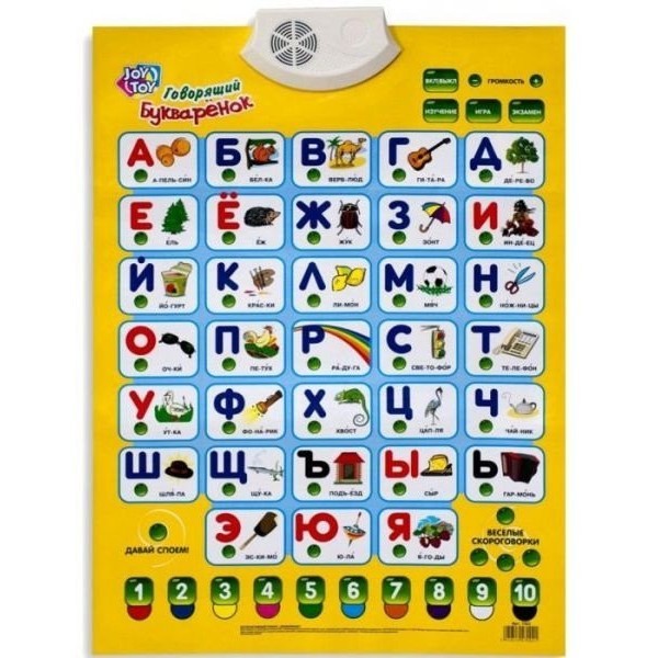 

Интерактивный плакат- азбука Joy Toy 7002