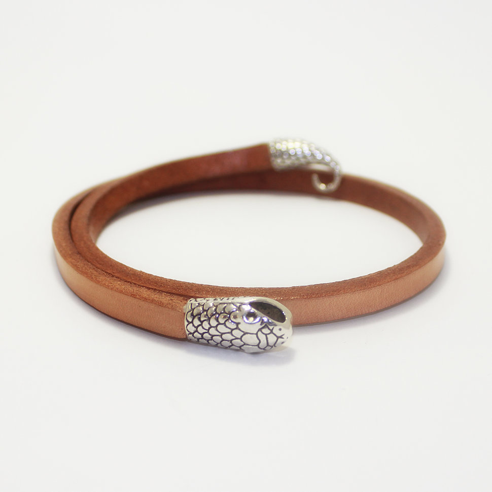 

Кожаный браслет Pride&Bright Snake 16-950TAN Песочный