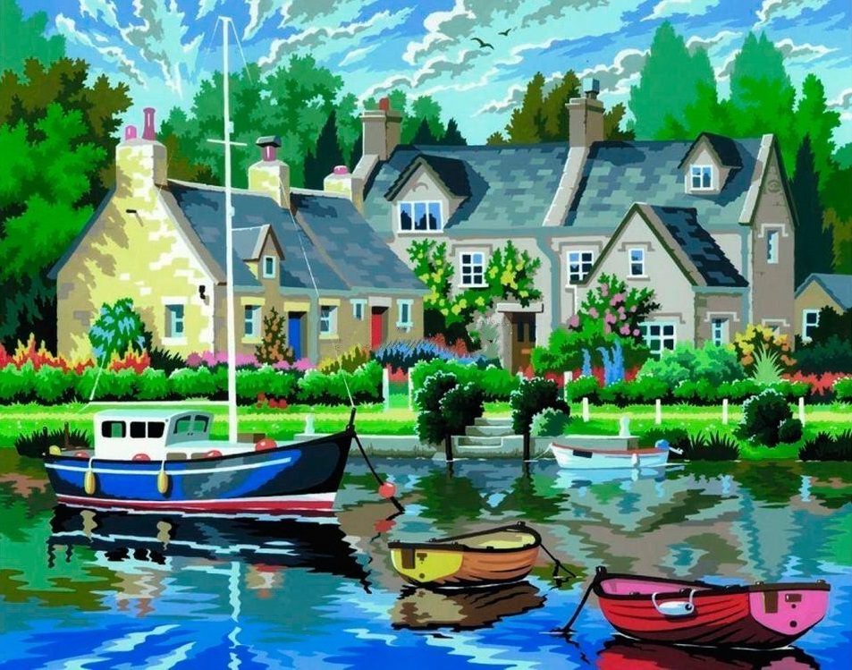 

Набор для творчества Sequin Art Painting by numbers Senior Tranquil Waters 38х29 см (SA0130)