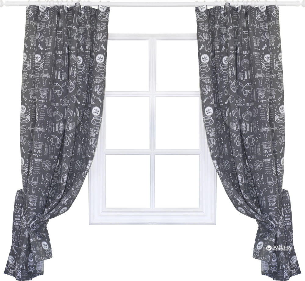 

Штора Прованс Breakfast Grey 136x170 2 шт