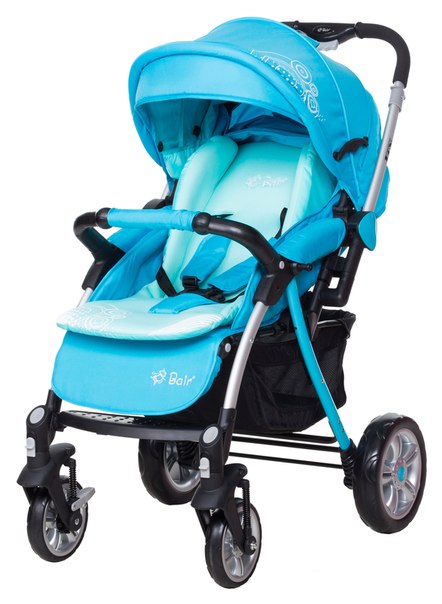 

Коляска прогулочная Bair Fox blue светлобирюзовый-темнобирюзовый (886)