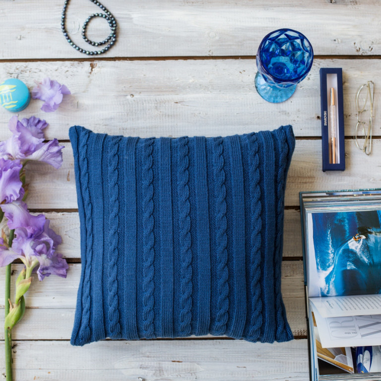 

Подушка декоративная Vividzone КЛАССИК 40х40 синий