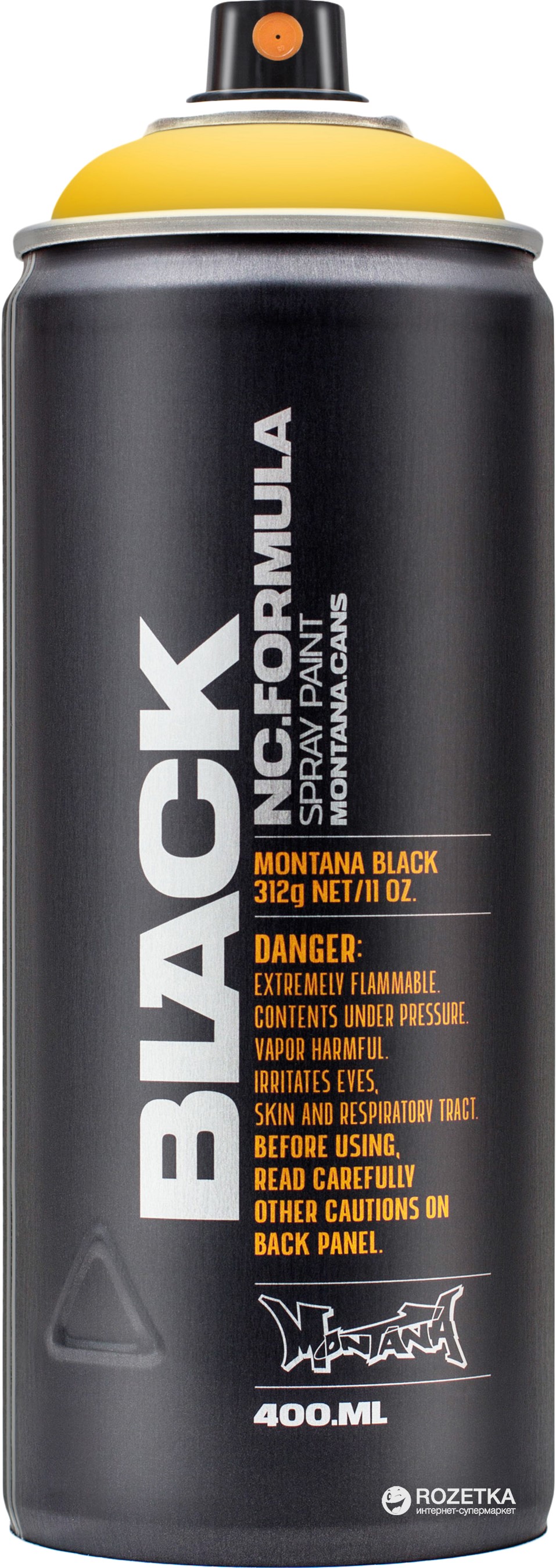 

Нитро краска-спрей Montana BLK1030 Желтый (Yellow) 400 мл (4048500263477)