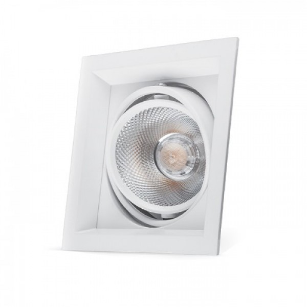 

Карданный LED светильник Feron AL201 COB 12W, 4000K, 30 градусов, белый(29773)