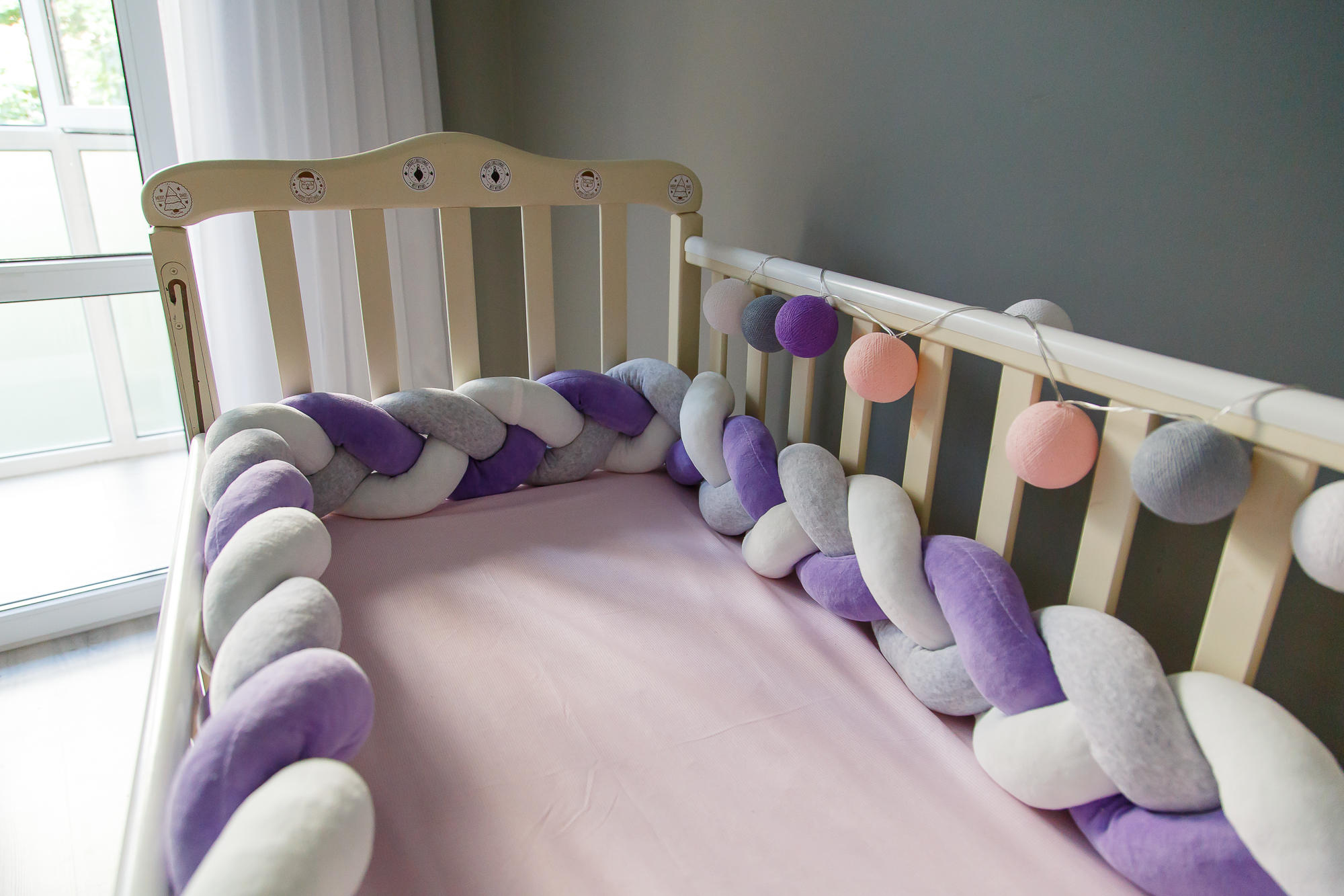 

Бортик косичка в детскую кроватку Chickster Sweet Dreams X3 15x300 см Разноцветный