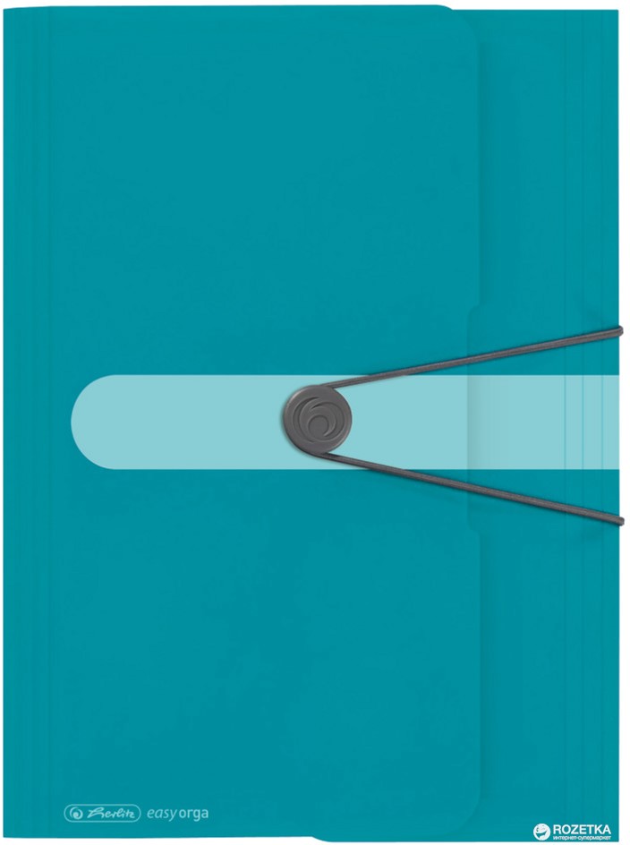 

Папка на резинке Herlitz А4 Colour Blocking Caribbean Turquoise (50015900)