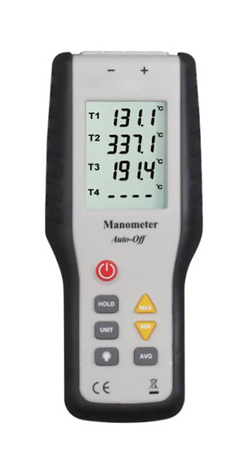 

Четырёхканальный термометр Kronos Xintest HT-9815 (от -200 до +1372 °C) с термопарой К-типа