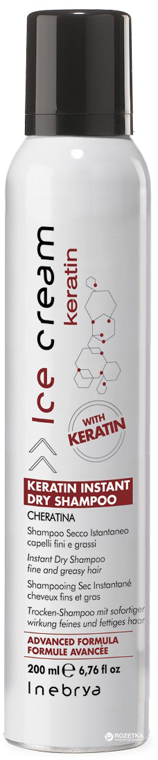 Акція на Кератиновый сухой шампунь Inebrya Keratin Instant Dry Shampoo 200 мл (8033219163909) від Rozetka UA