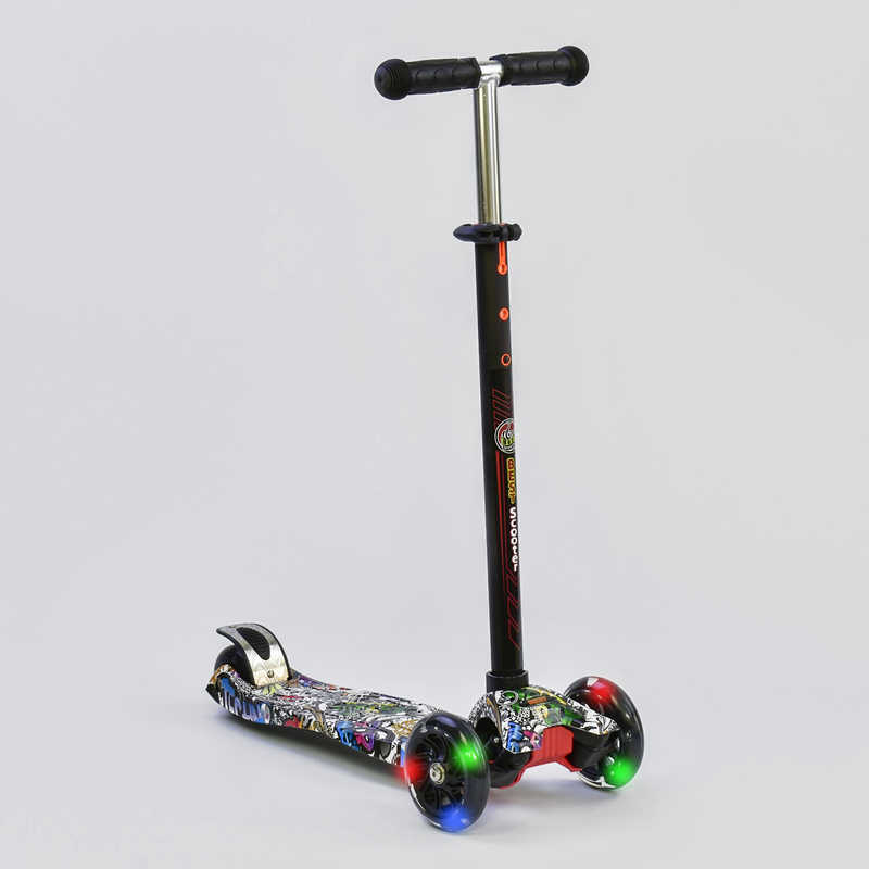 

Самокат MAXI Best Scooter A24642/779-1386 пластмассовый Черный