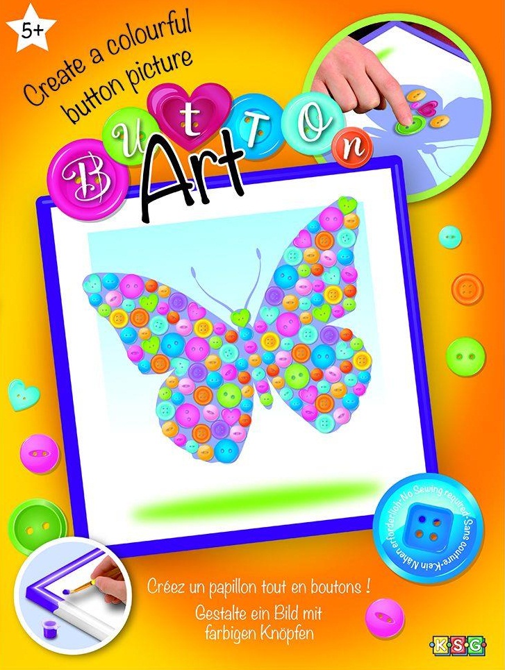 

Набор для творчества Sequin Art Button Butterfly 26х26 см (SA1528)
