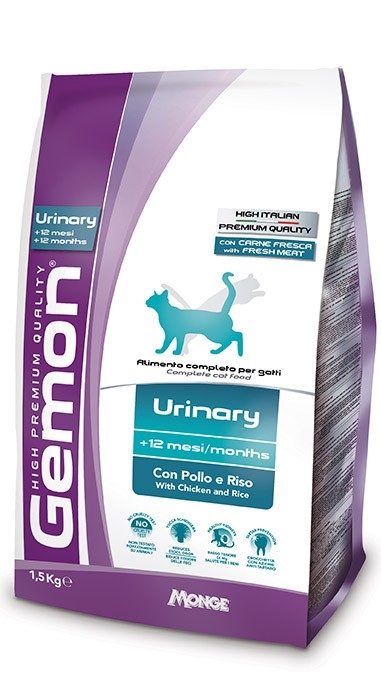 

Сухой корм для взрослых кошек Gemon Urinary с курицей и рисом 1,5 кг