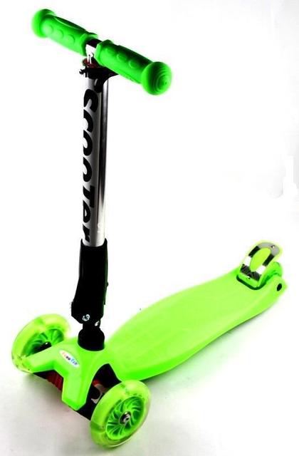 

Детский самокат Best Scooter MAXI. Green Складная ручка