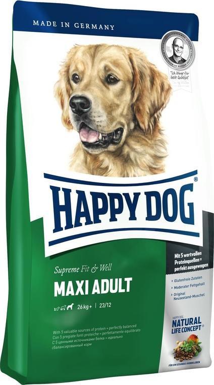 

Сухой корм для собак Happy Dog Fit & Well Maxi Adult 15 кг