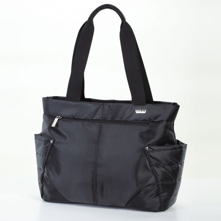Дутый рюкзак из болоньевой ткани, цвет черный