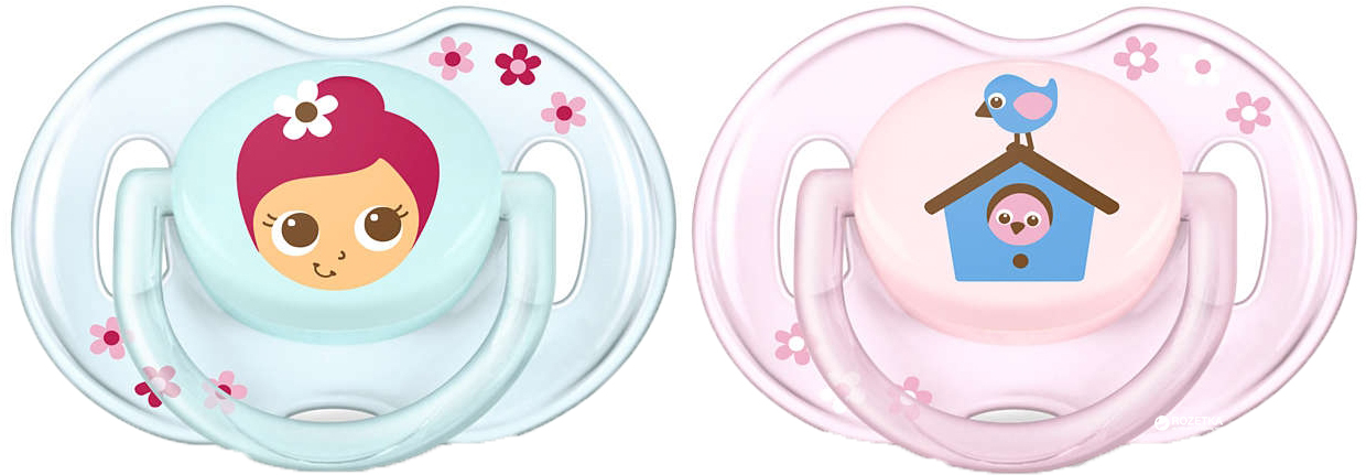 

Пустышка Philips AVENT Classic 0-6 мес 2 шт (SCF169/43_blue/pink)