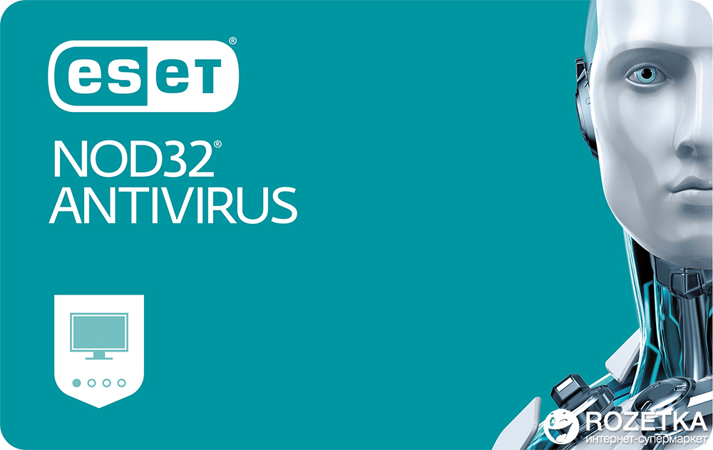 

Антивірус ESET NOD32 Antivirus (3 ПК) ліцензія на 12 місяців Базова/на 20 місяців Продовження (електронний ключ у конверті)