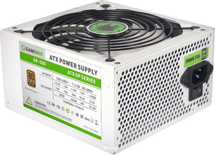 

Блок питания GameMax GP-550 550W White