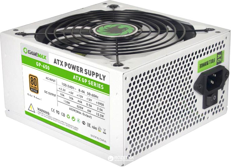 

Блок питания GameMax GP-650 650W White