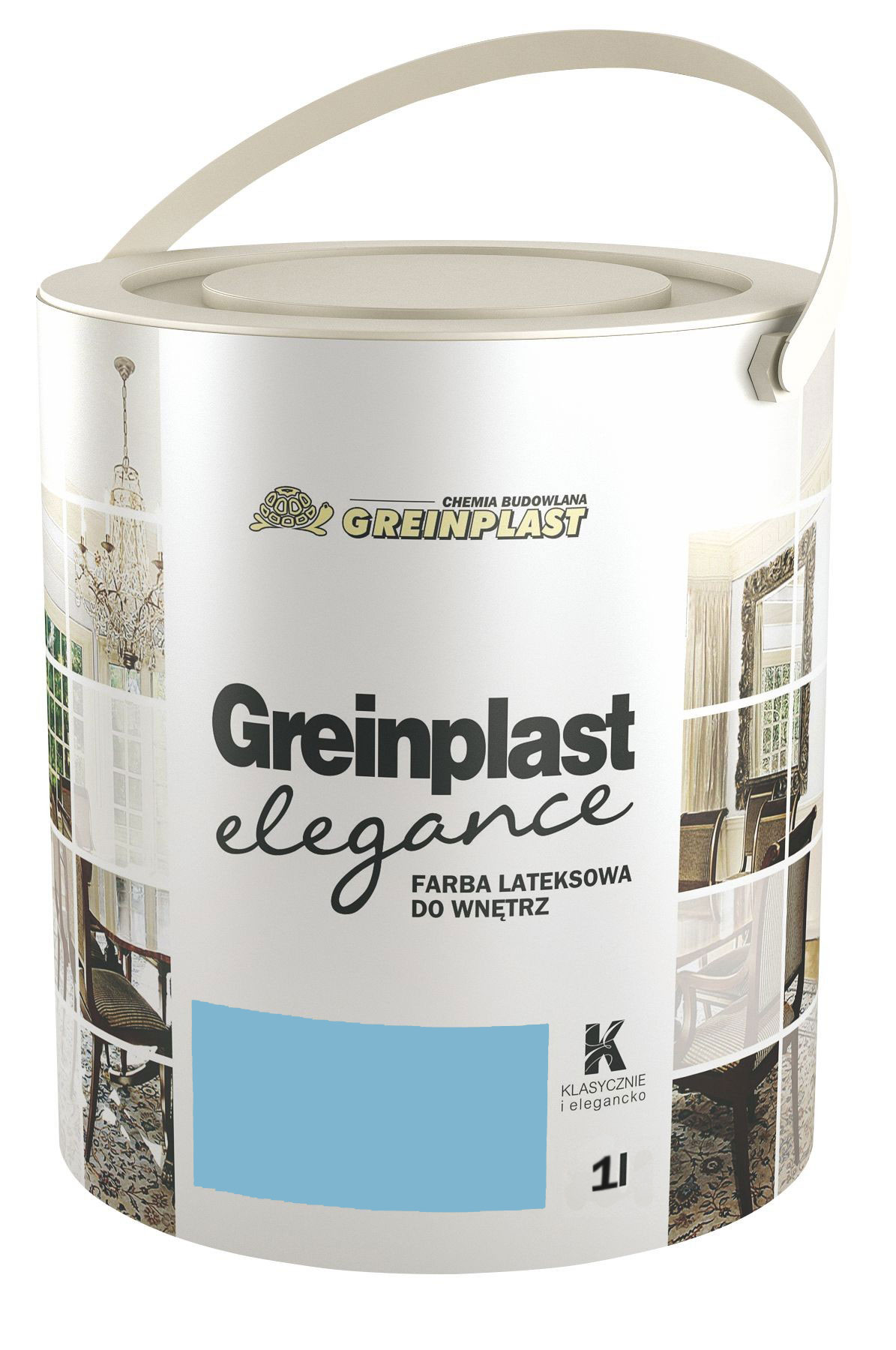

Латексная краска Greinplast Elegance FWK45 египетский синий 1.0 л