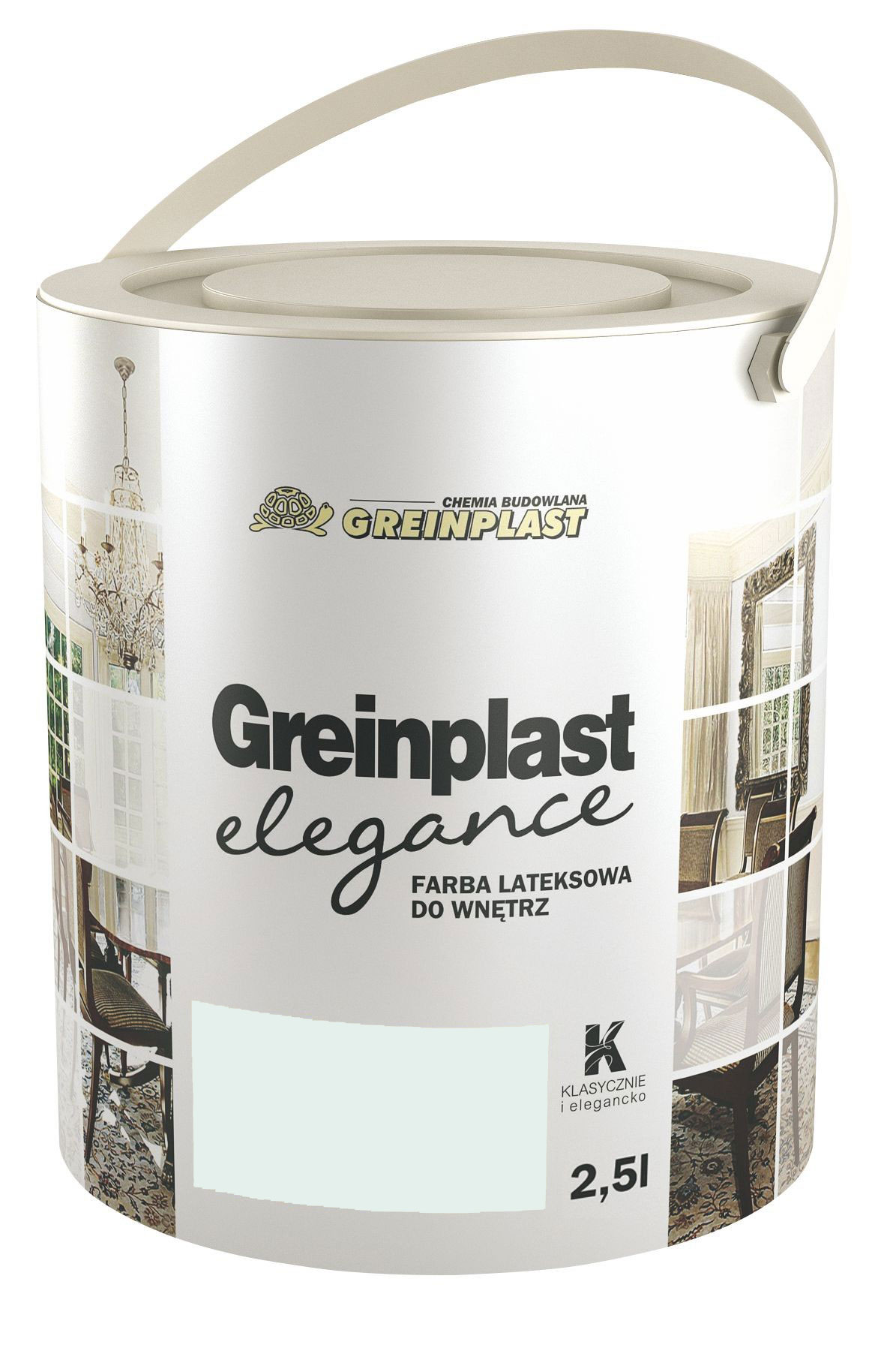 

Латексная краска Greinplast Elegance FWK42 тонированное стекло 2.5 л