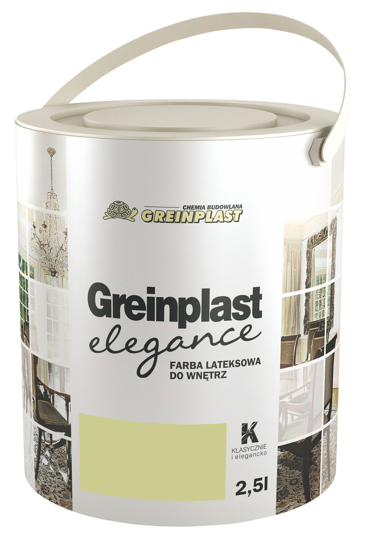 

Латексная краска Greinplast Elegance FWK39 оливковый нефрит 2.5 л