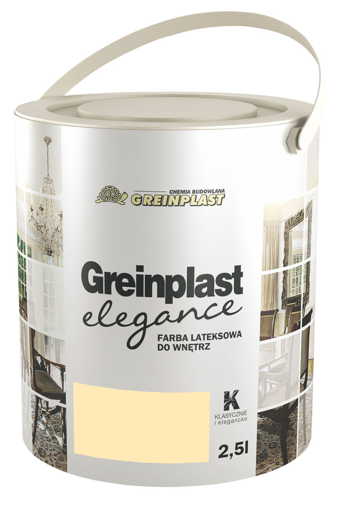 

Латексная краска Greinplast Elegance FWK14 кремовая охра 2.5 л