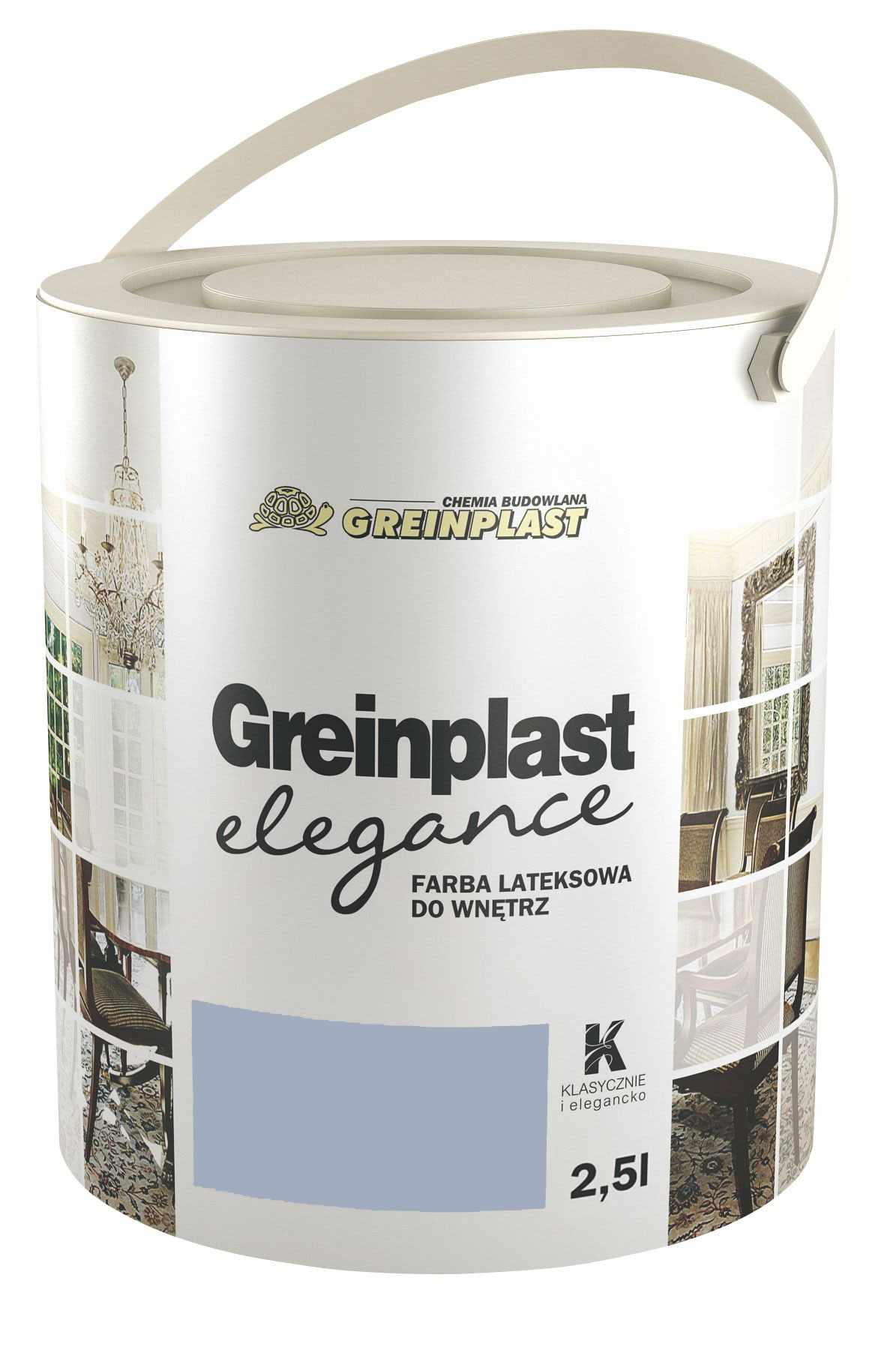 

Латексная краска Greinplast Elegance FWK50 стальной серый 2.5 л