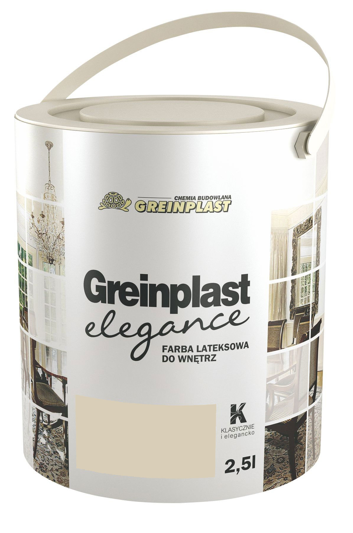 

Латексная краска Greinplast Elegance FWK08 звездный анис 2.5 л