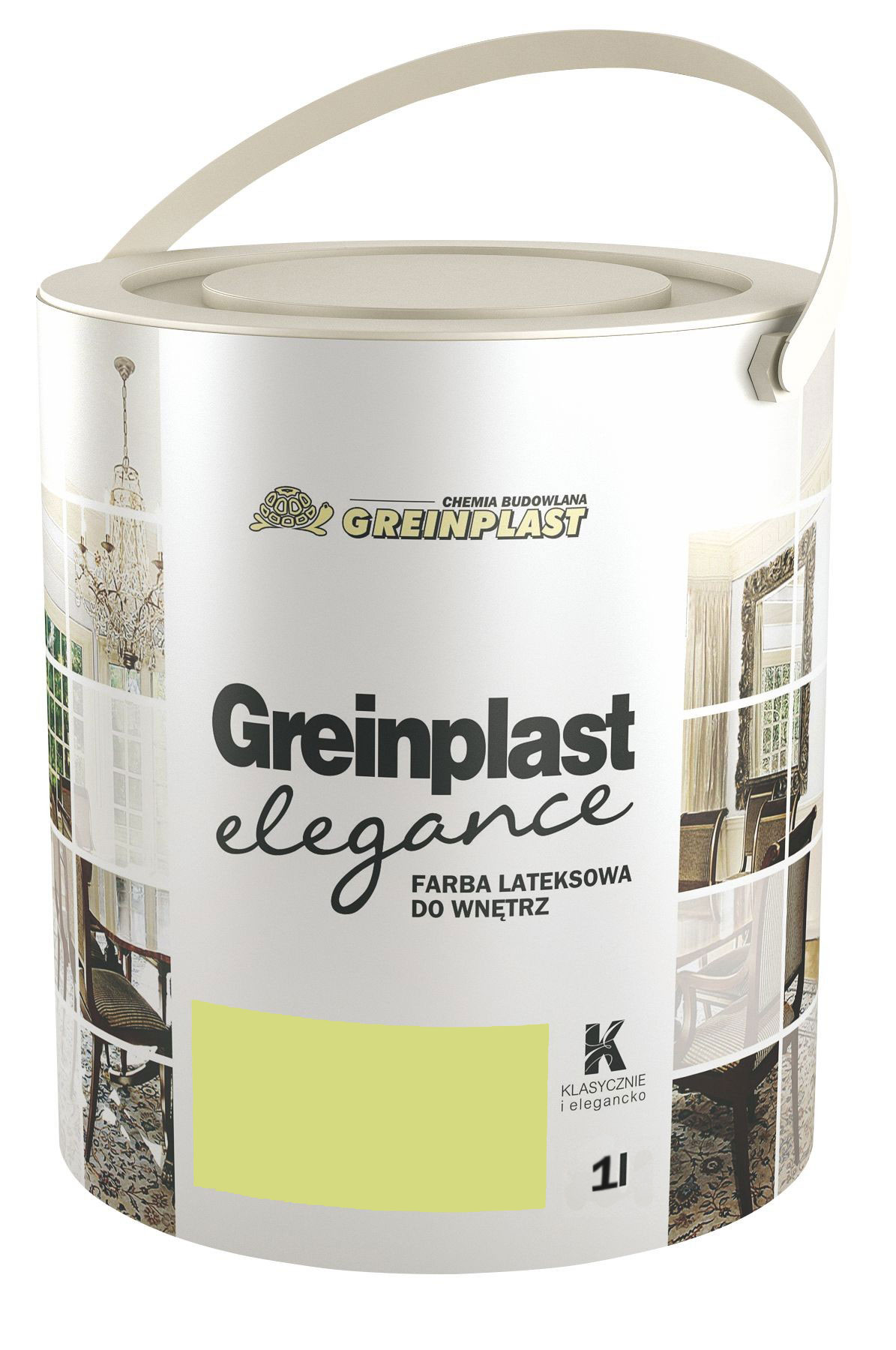 

Латексная краска Greinplast Elegance FWK38 лимонная трава 1.0 л