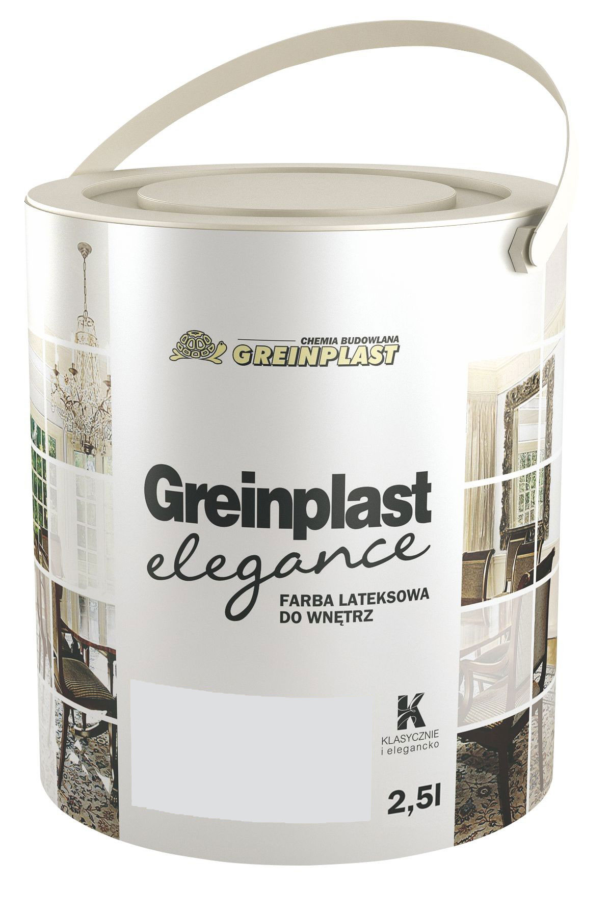 

Латексная краска Greinplast Elegance FWK47 серый алюминий 2.5 л