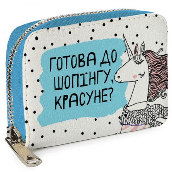 

Кошелек женский искусственная кожа на замке Mini "Готова до шопінгу" Presentville женский кошелек из экокожи