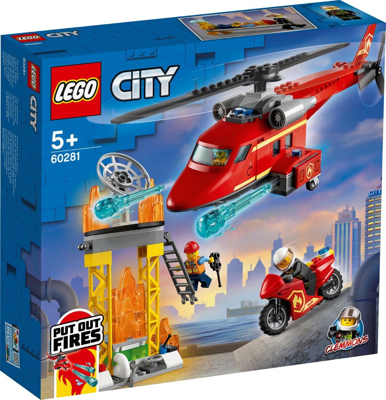 

Lego City Спасательный пожарный вертолёт 60281