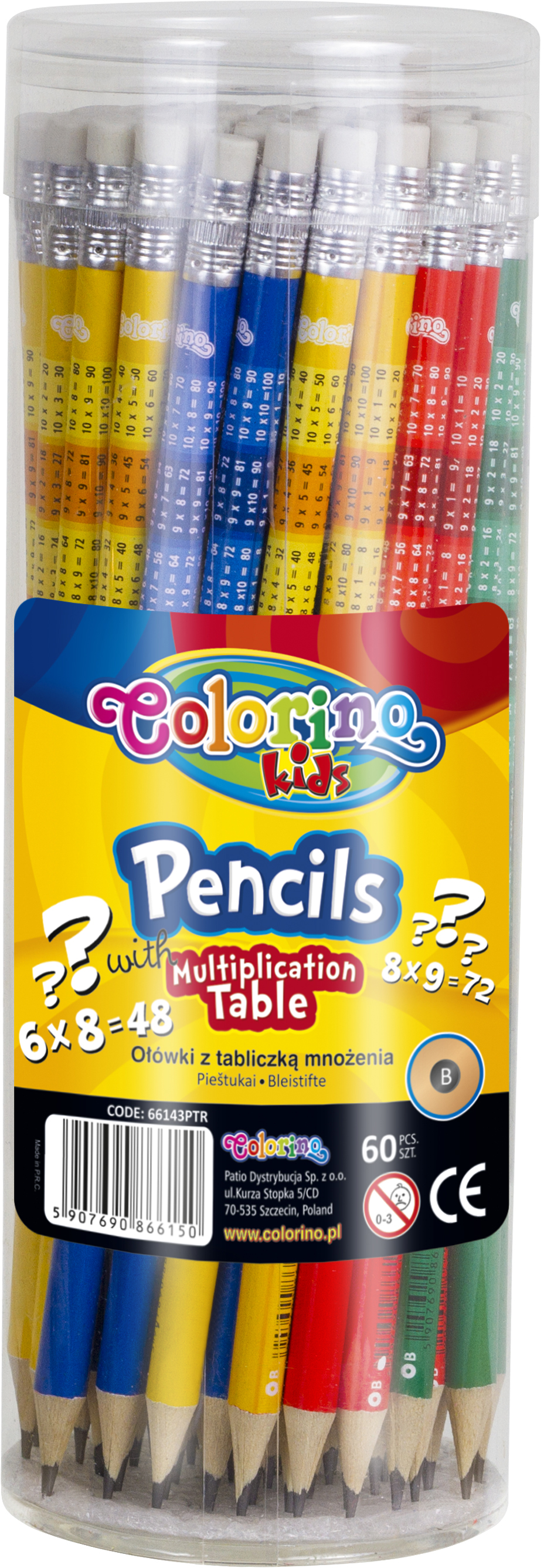 

Набор карандашей чернографитных Colorino B 60 шт (66143PTR) (5907690866143)