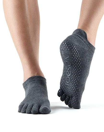 

Носки для йоги ToeSox Full Toe Low Rise Grip Charcoal Grey L (43-45)